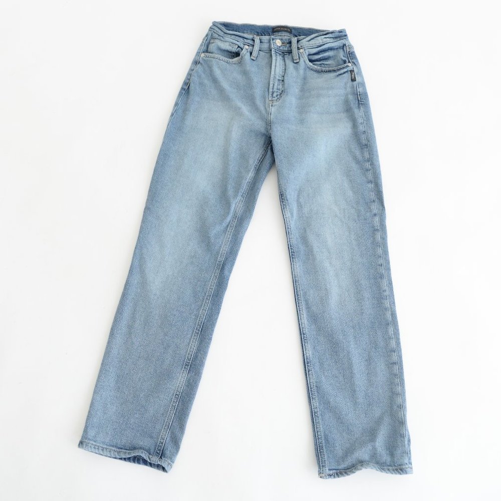 Silver 90's Boyfriend Straight Leg Denim Jeans Size 27/27